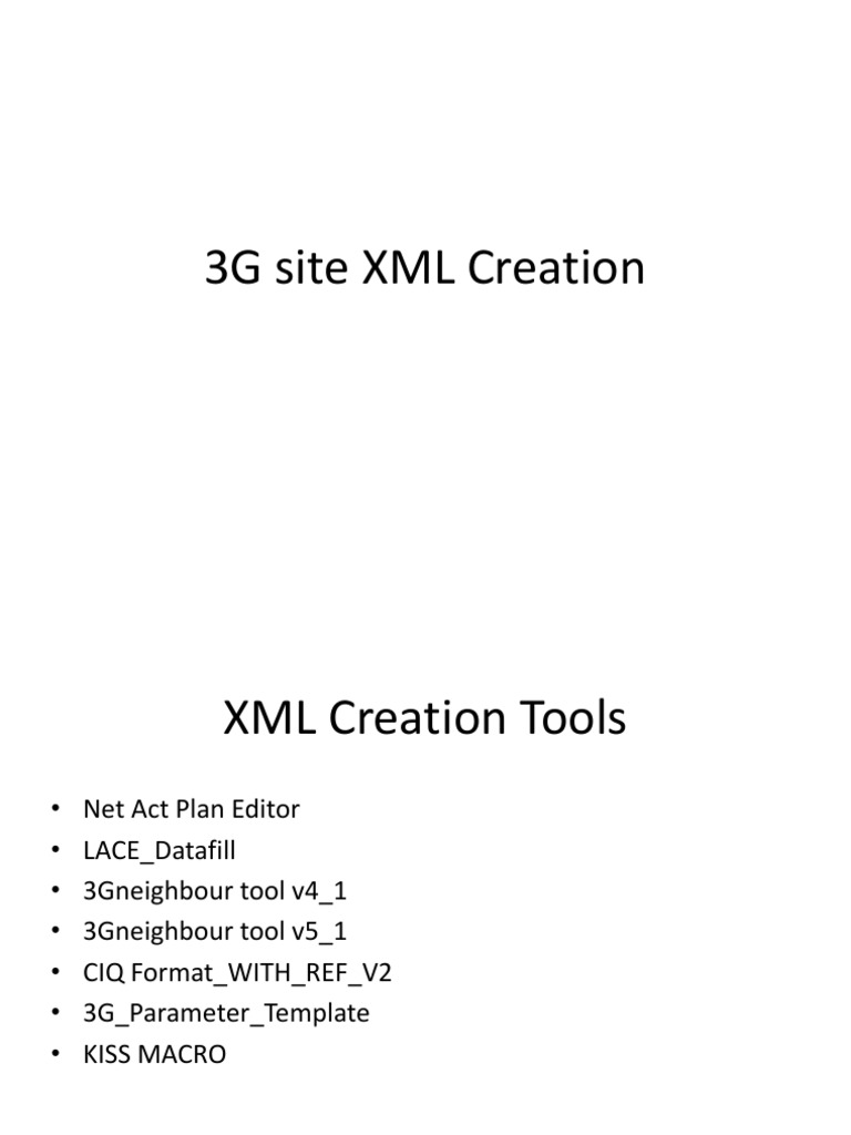3G XML Creation and CSV Process Guide | PDF | Comma Separated Values ...