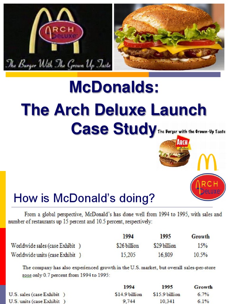 McDonalds The Arch Deluxe Launch | PDF | Fast Food Restaurants | Business