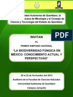 Simposio Nacional La Diversidad Fungica en Mexico