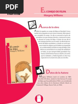 libro el conejo de felpa gratis