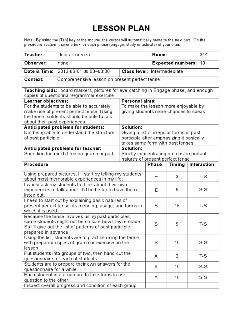 Unit 9 Task2 Lesson Planning | PDF | Language Arts & Discipline