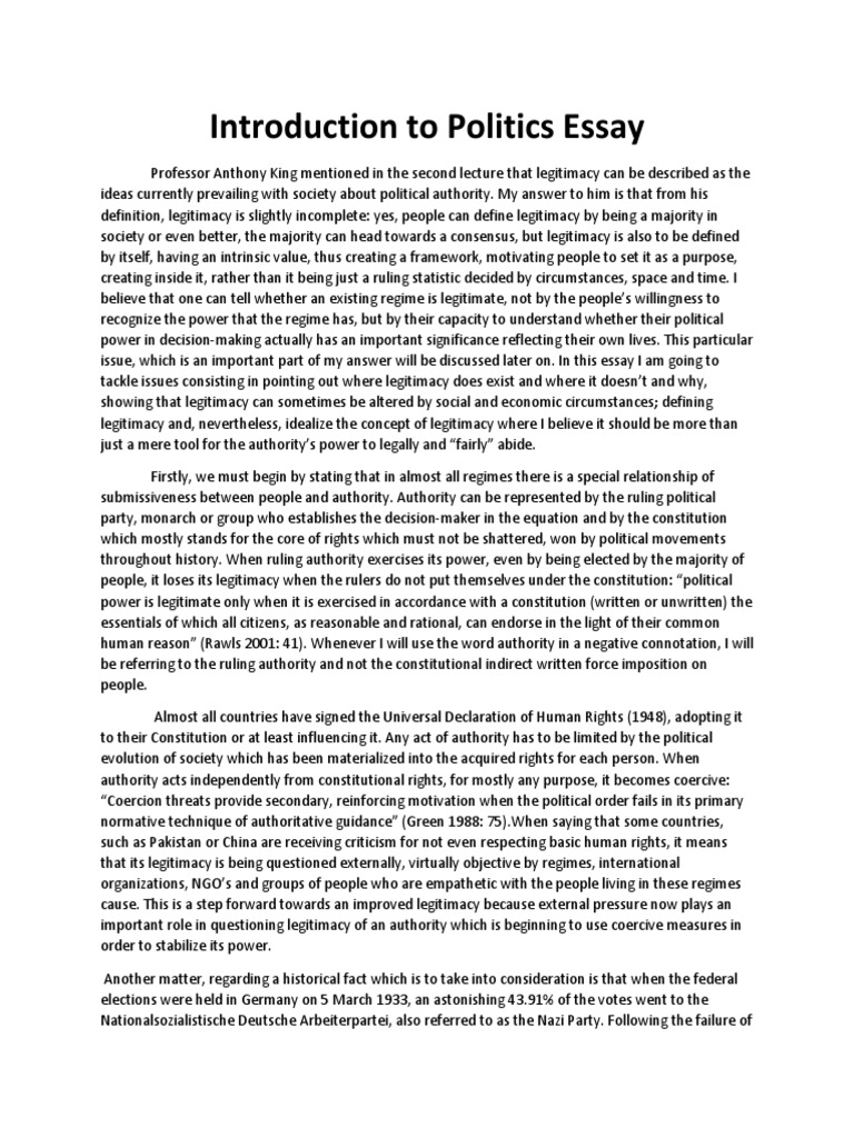 students and politics essay pdf