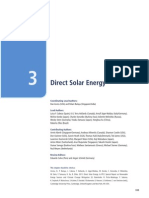 IPCC Chapter on Direct Solar Energy