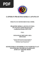 Download Laporan PKL Politeknik Negeri Banjarmasin Di Nusantara Indah Sistem Pengereman Pada MobilMuhammad Miftahul Riza by Riza Gober SN211656541 doc pdf