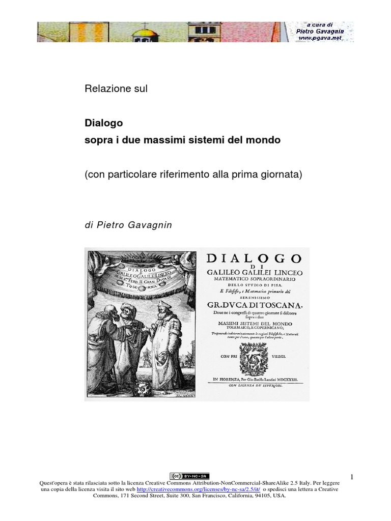 Dialogo Sopra I Due Massimi Sistemi Del Mondo Pdf
