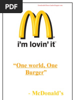 Download Mcdonalds Project Report by kamdica SN21167331 doc pdf