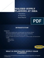 Centralized Supply Chain Planning at Ikea