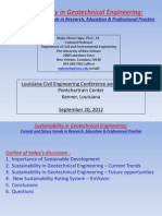 Sustainability in Geotechnical Engineering.26795531