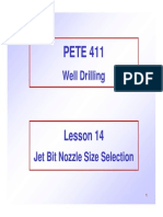14 Jet Bit Nozzle Size Selection
