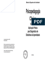 21248224 Manual de Aplicacao Pratica Para Diagnostico de Disturbios Do Aprendizado Psicopedagogia Clnica Marcia Siqueira de Andrade