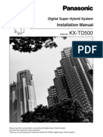 KX-TD 500 Installation Manual V4M PDF