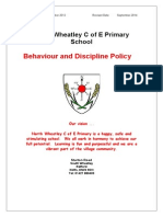 Behaviour and Discipline Policy: North Wheatley C of E Primary School