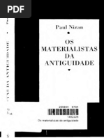 Os Materialistas Da Antiguidade Paul Nizan