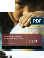 2010-2011 Faculty of Criminology Justice and Policy Studies Viewbook