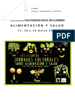 Presentación y Calendario Jornadas Culturales