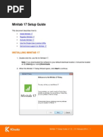 Minitab 17 Setup Guide en