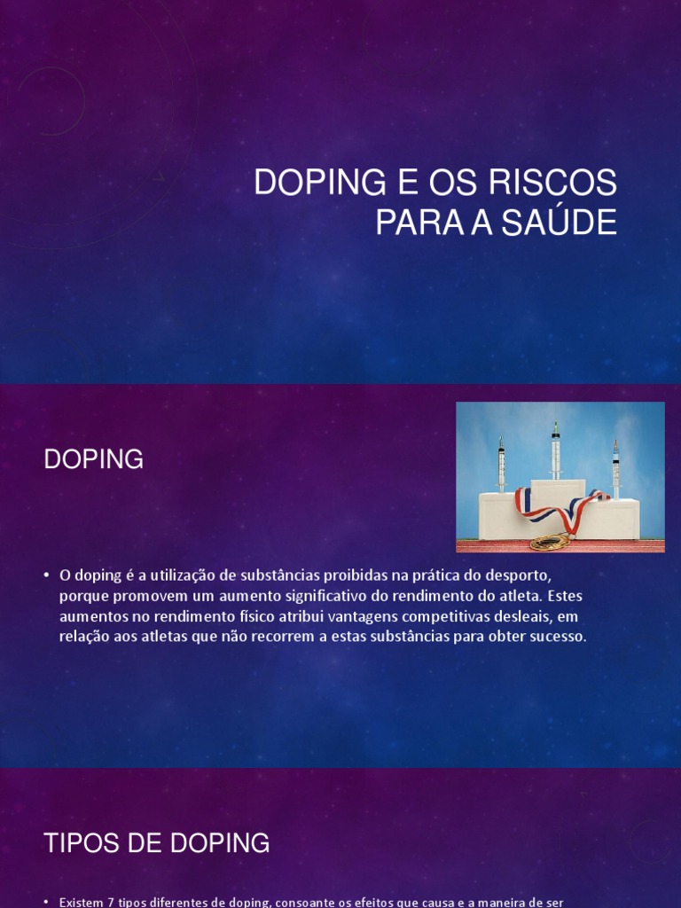 Doping: Riscos e Tipos de Substâncias | PDF | Doping no esporte ...