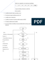 Diseño de Un Algoritmo Con Estructuras Repetitivas