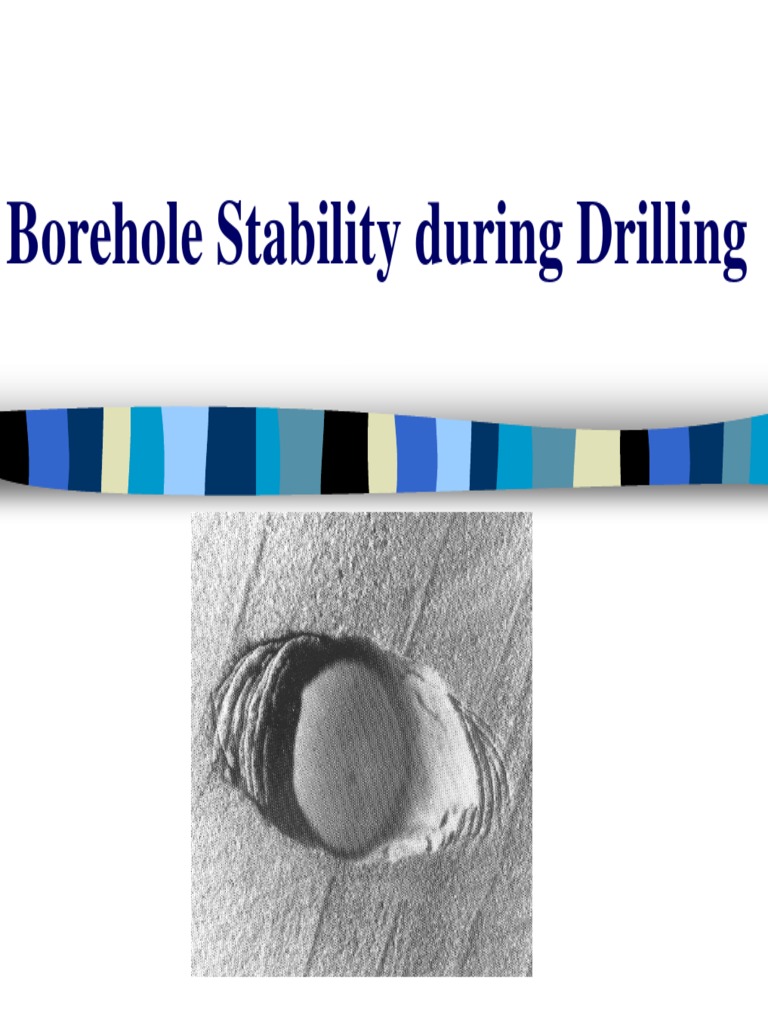 Borehole Stability Presentation Pdf Osmosis Stress Mechanics