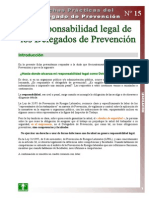 Ficha Práctica 15 La Responsabilidad Legal de Los Delegados-As de Prevención