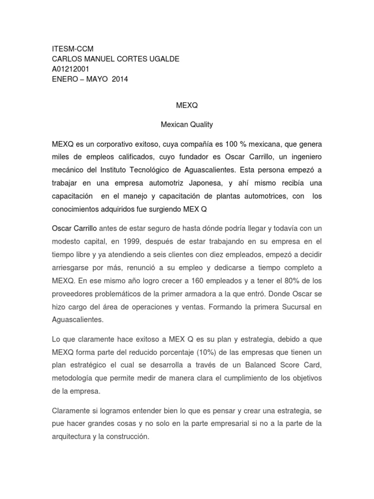 Éxito de MEXQ en Aguascalientes | PDF | Crecimiento personal y ...