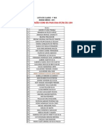 Lista de classe 1o M/A