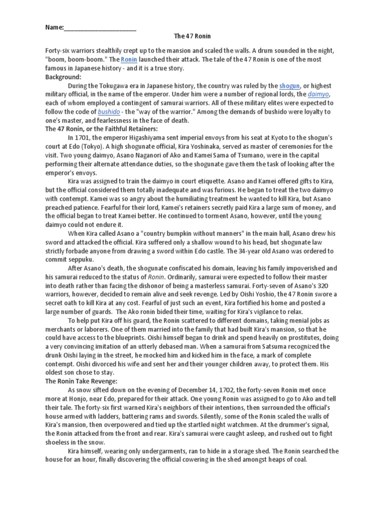 47 Ronin Download Free Pdf Japanese Warriors Samurai