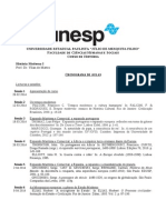 Plano de curso - História Moderna I - UNESP - 2014-1