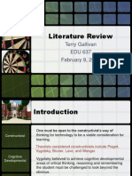 edu 637 literature review - terry gallivan