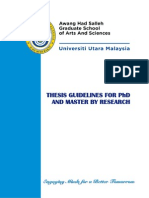 Thesis Guidelines UUM PDF