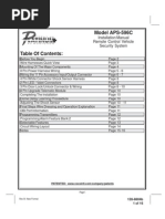 Installation Manual APS596C - IM