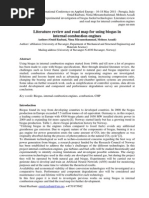 Literature Review and Road Map For Using Biogas in Internal Combustion Engines