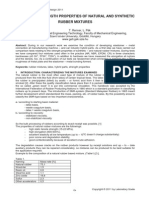 Comparing Strength Properties of Natural and Synthetic Rubber Mixtures