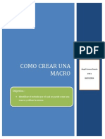 Práctica 3 Como Crear Macros