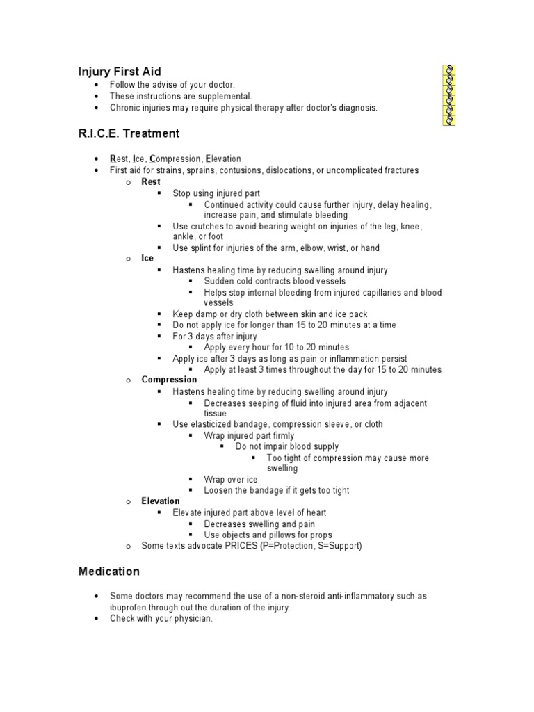 Essential First Aid for Injuries | PDF