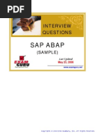Sap Interview Questions