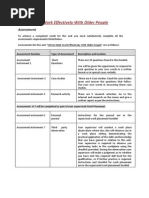 Aged Care Assignment