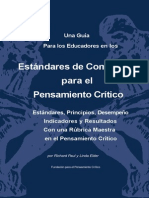 Estándares de Competencia pensamiento crítico