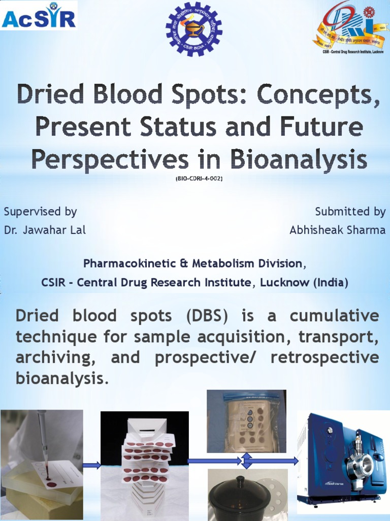 Dried Blood Spots | PDF | Pharmacokinetics | Metabolomics