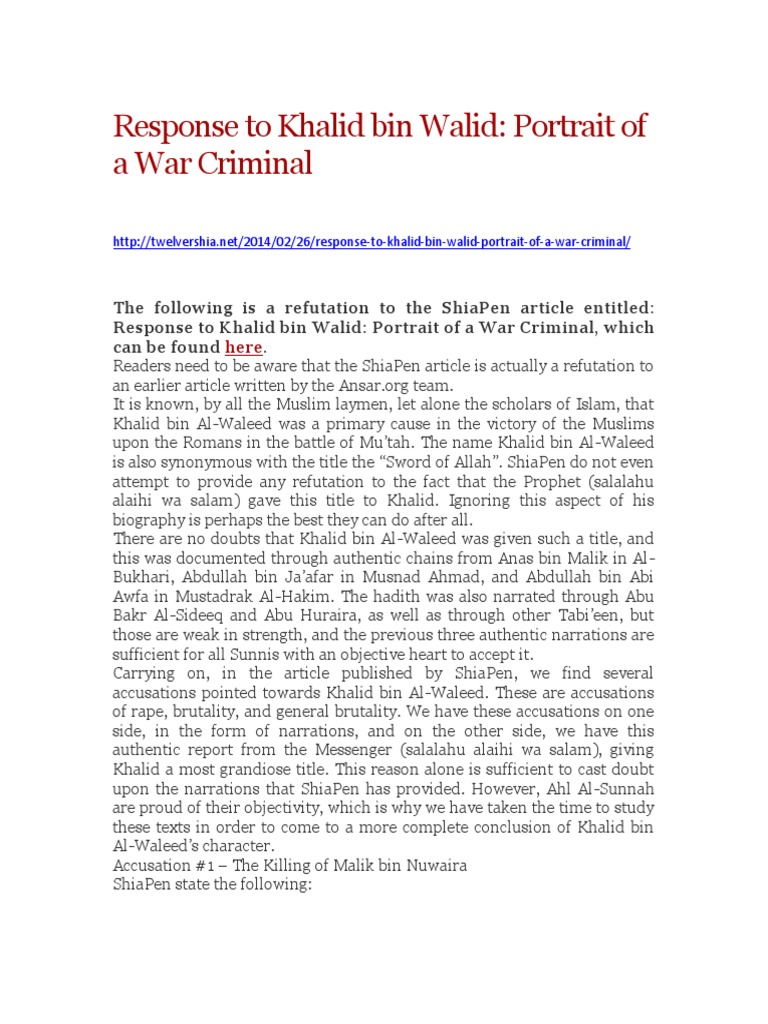 Khalid Bin Walid Pdf Umar Sahabah