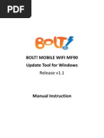 Download BOLT Mobile WiFi MF90 Update Tool v11 Manual Instruction for Windows by Sonia Limous SN211815919 doc pdf