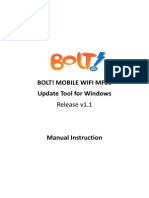 BOLT! Mobile WiFi MF90 Update Tool v1.1 Manual Instruction For Windows