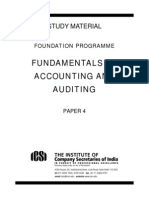 Paper - 4
Fundamentals of Accounting & Auditing