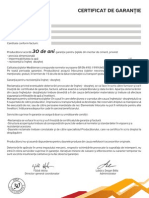 Certificat de Garantie Mediterran