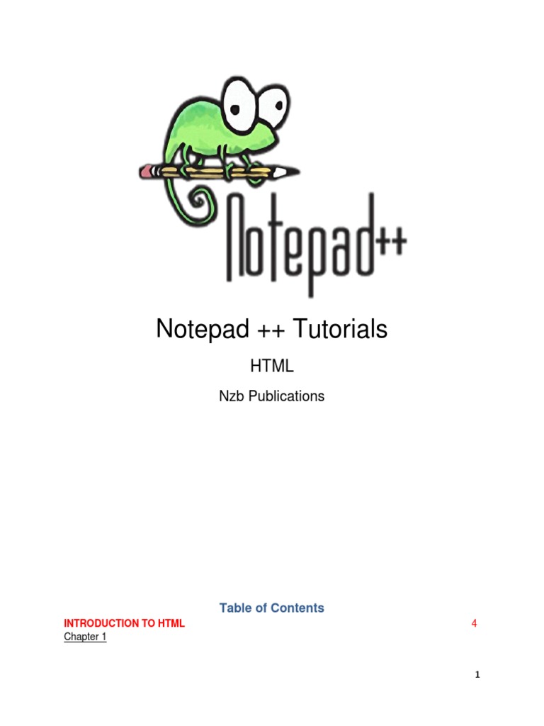 Notepad ++ | PDF | Html Element | Markup Language