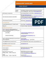 Clinics Guidelines Contacts PhysMed 2011