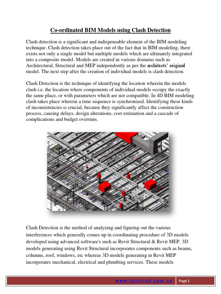 BIM Clash Detection for MEP Models | PDF | Building Information ...