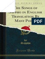 Songs of Sappho in English Translation by Many Poets 1000630941