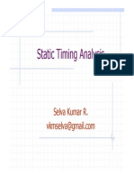 Static Timing Analysis Basics by Selva Kumar