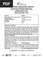 Download Traditional Taekwondo MATT Seminar September 2014  by British Taekwondo SN211850978 doc pdf